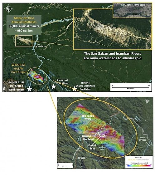 Gaban Project location and airborne aeromagnetic survey